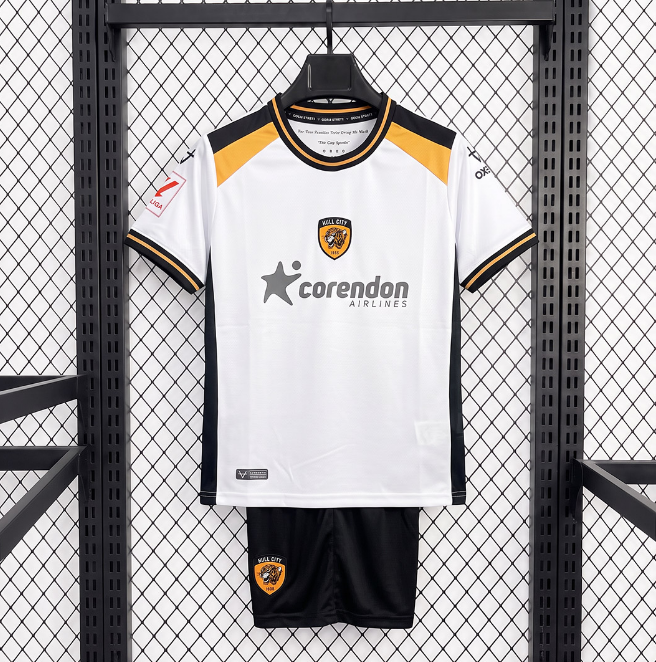 2026-27 Hull City Away Kids Soccer Kits Shirt With Shorts